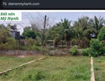 Ảnh chụp trang chủ website Đất nền Mỹ Hạnh – sổ hồng riêng cho lô đất chính chủ