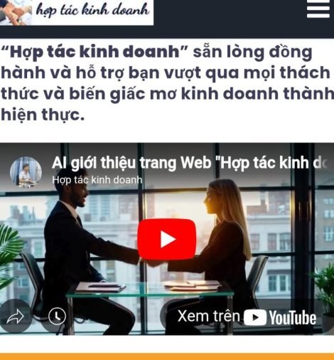 ảnh chụp trang chủ của website hợp tác kinh doanh đối tác quản lý về nhà đất chính chủ.
